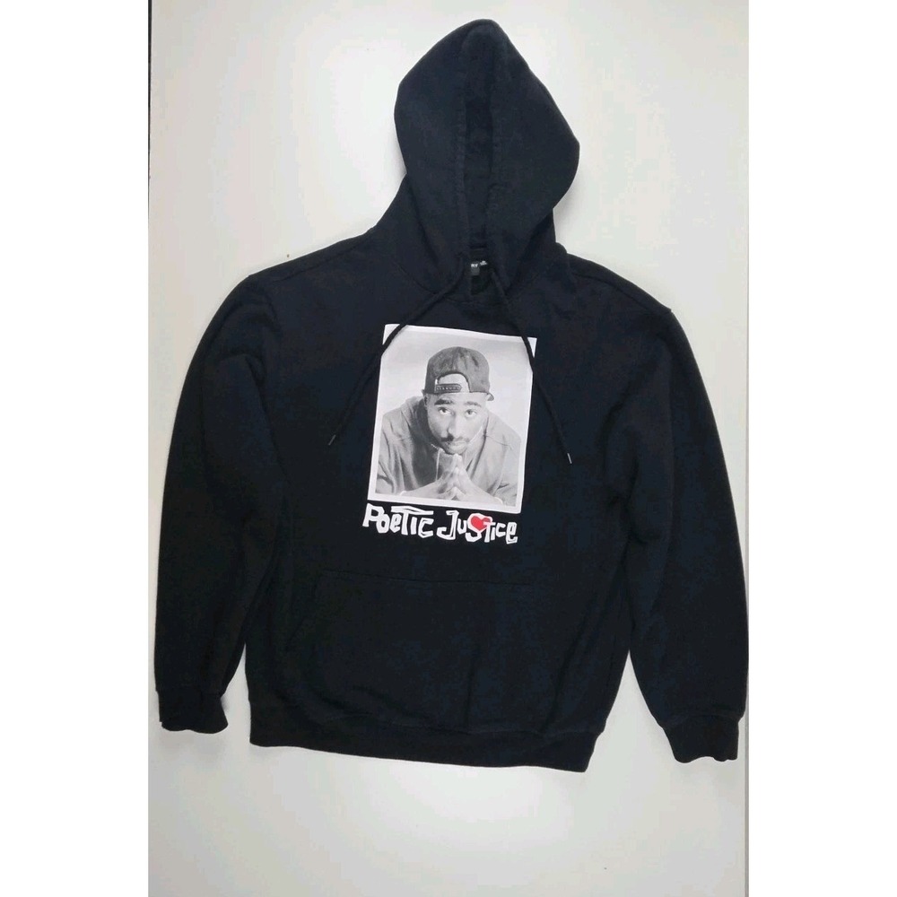 POETIC‎ JUSTICE TUPAC  WOMAN'S  Size M-LONG SLEEVE  HOODIE